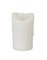 Melrose 5.25" Pre-Lit White Battery Operated Dripping Flameless LED Pillar Candle